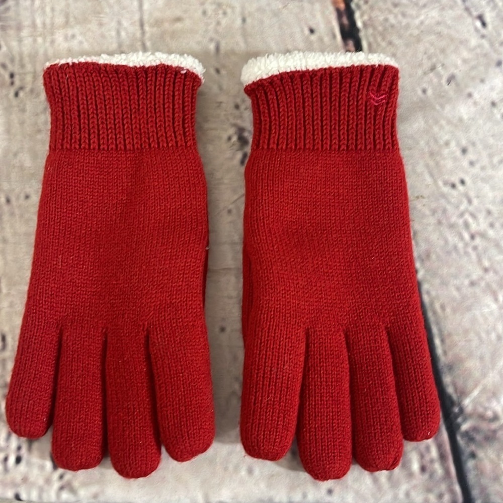 Sweater gloves ruby red - Picture 5 of 5